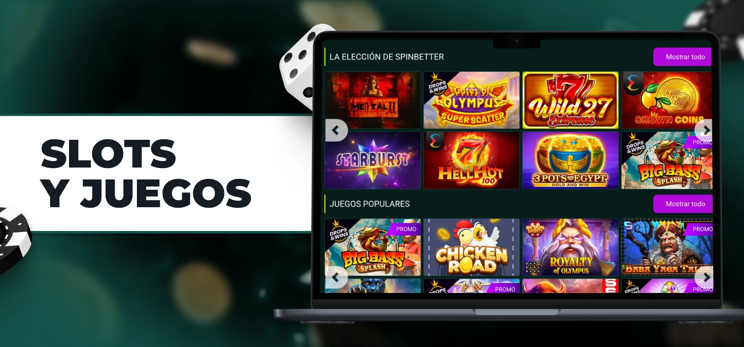 Juegos de casino de SpinBetter